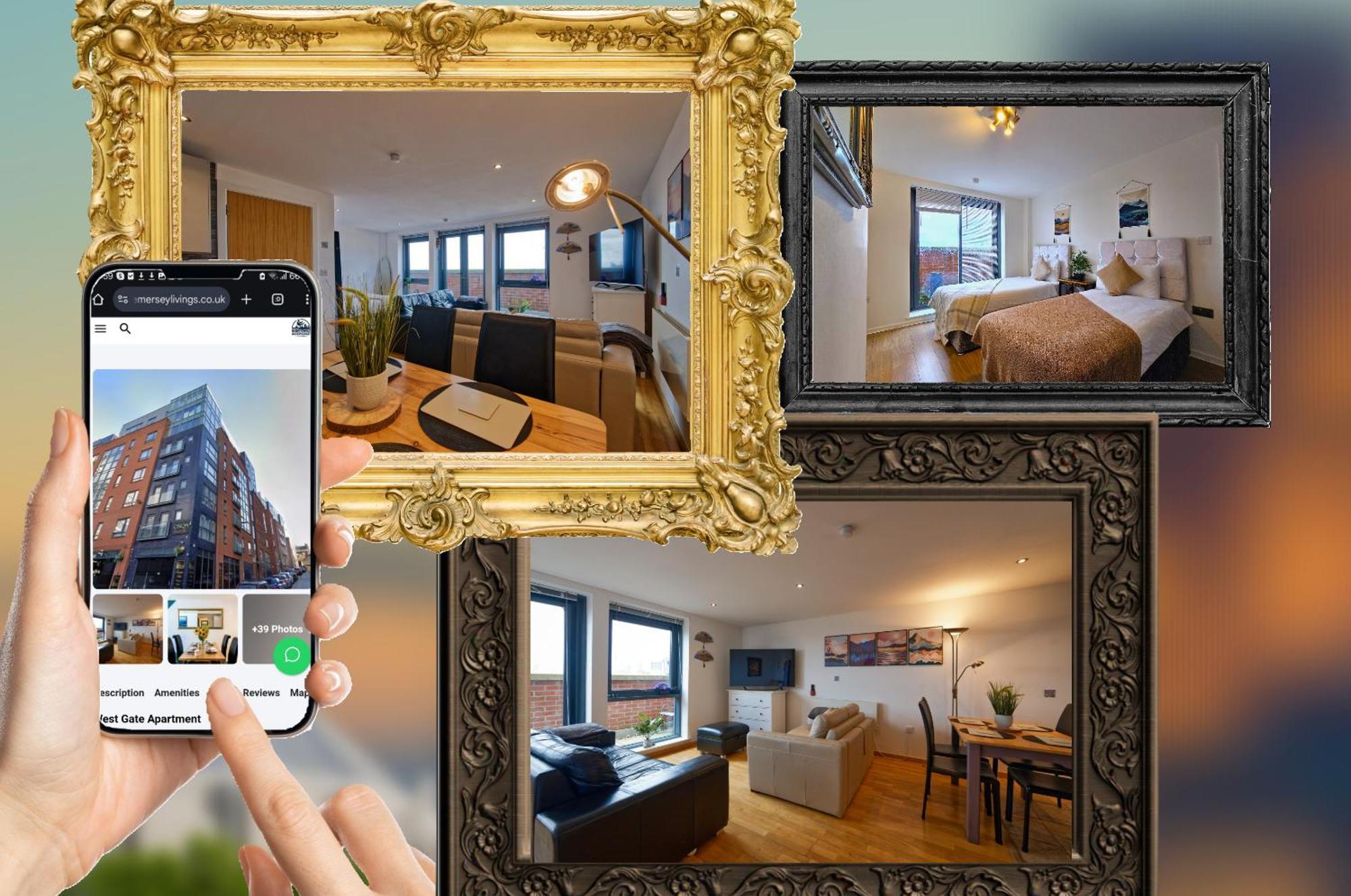 Sidemersey Livings- Convenient 1-Bedroom Flat With A View, Central Liverpool Exterior foto